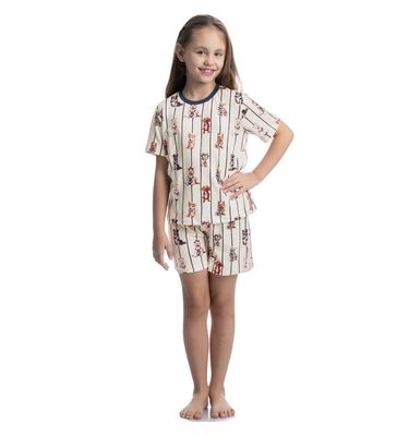 Pijama Curto Infantil Unissex Sailor Dogs - Imagem 3 - Mobile