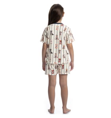 Pijama Curto Infantil Unissex Sailor Dogs - Imagem 4 - Mobile