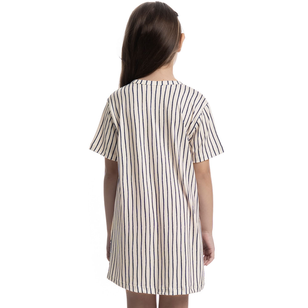 Camisão Curto Infatil Sailor Dogs Azul-marinho - Imagem 2