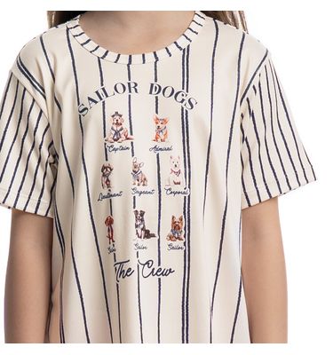 Camisão Curto Infatil Sailor Dogs - Imagem 5 - Mobile