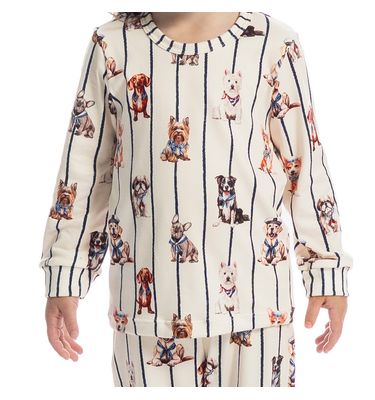 Pijama Infantil Unissex Longo Sailor Dogs - Imagem 2 - Mobile