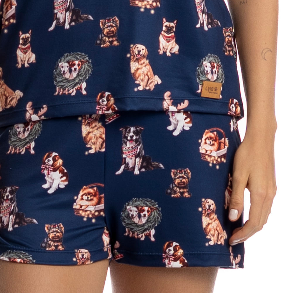 Pijama Curto Feminino Jolly - Imagem 5 - Mobile