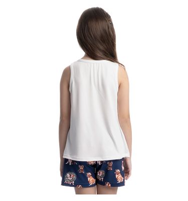 Pijama Infantil Curto Regata Jolly - Imagem 2 - Mobile