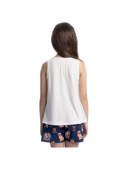 Pijama Infantil Curto Regata Jolly - Imagem 2 - Desktop