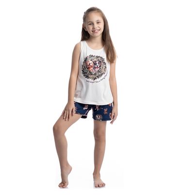 Pijama Infantil Curto Regata Jolly - Imagem 3 - Mobile