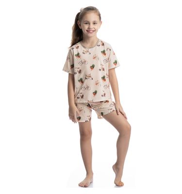 Pijama Curto Infantil Unissex Vira Latas - Imagem 3 - Mobile