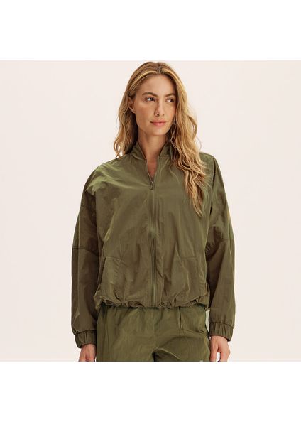 Jaqueta Bomber Com Bolso Powerline Vivame Verde - Imagem 1