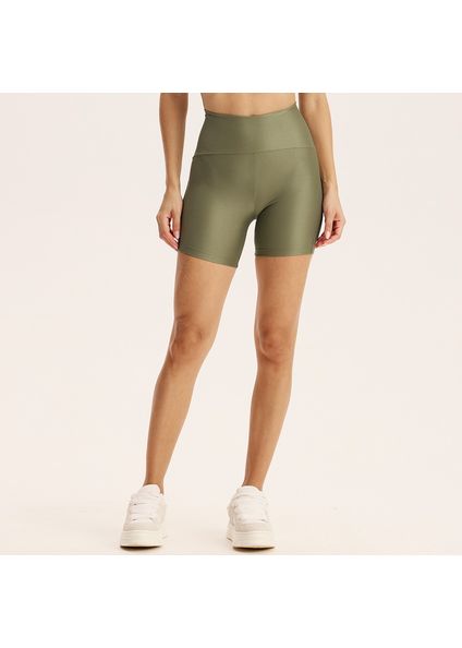 Shorts Médio Perfect Shape Glow Color Vivame Verde - Imagem 1