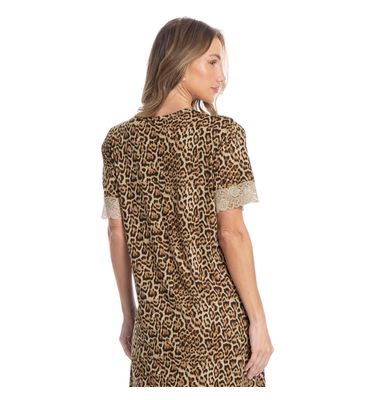 Camisão Médio Com Renda Luiza - Imagem 2 - Mobile