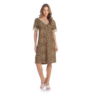 Camisão Médio Com Renda Luiza - Imagem 3 - Mobile