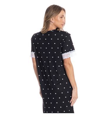 Camisão Médio Com Renda Luiza - Imagem 2 - Mobile