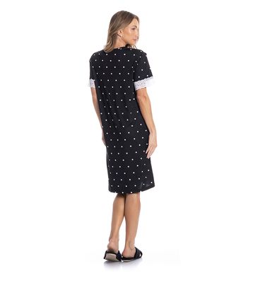 Camisão Médio Com Renda Luiza - Imagem 4 - Mobile