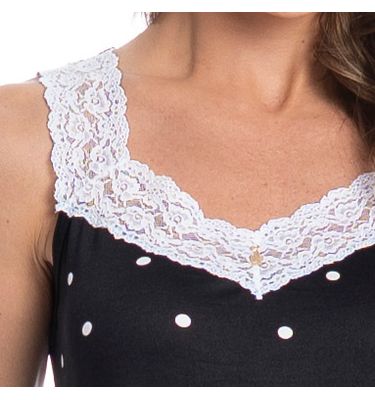 Camisão Regata Com Renda Luiza - Imagem 5 - Mobile