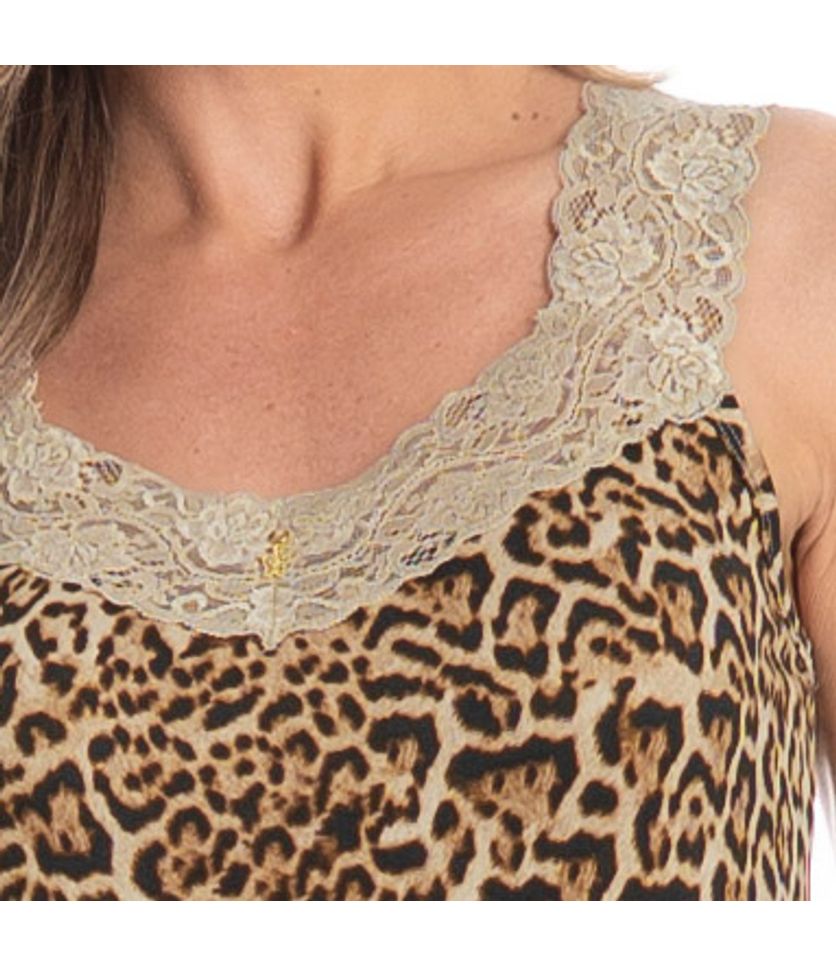 Pijama Shortão Regata Com Renda Luiza - Imagem 5 - Desktop