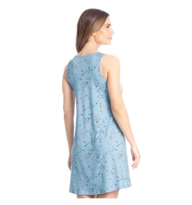 Camisão Regata Abotoado Com Renda Rosa - Imagem 2 - Mobile