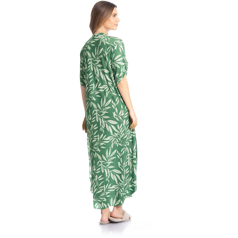 Kaftan Feminino Longo Olivo - Imagem 4 - Mobile