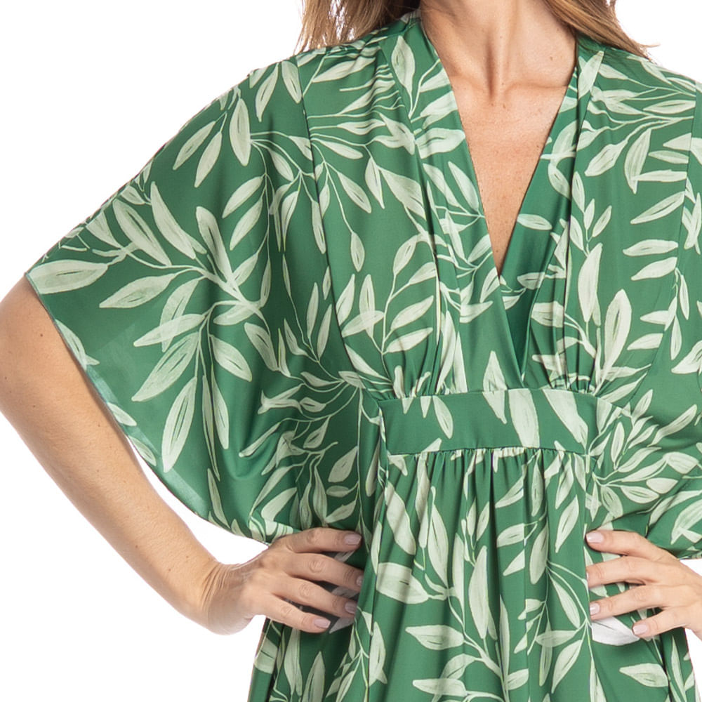 Kaftan Feminino Longo Olivo - Imagem 5 - Mobile