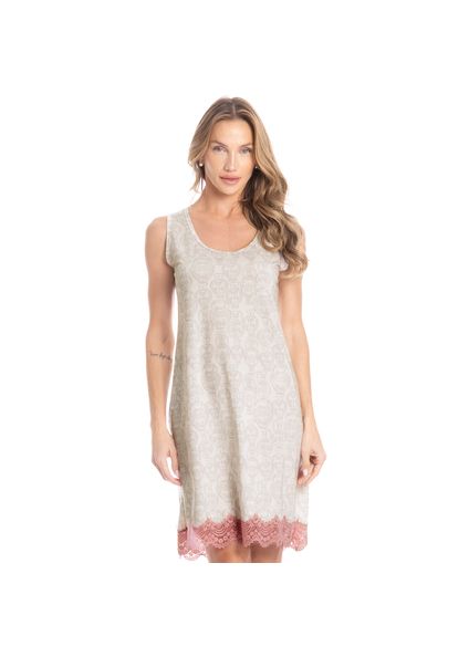 Camisão Regata Com Renda Vênus Rosa-3 - Imagem 1