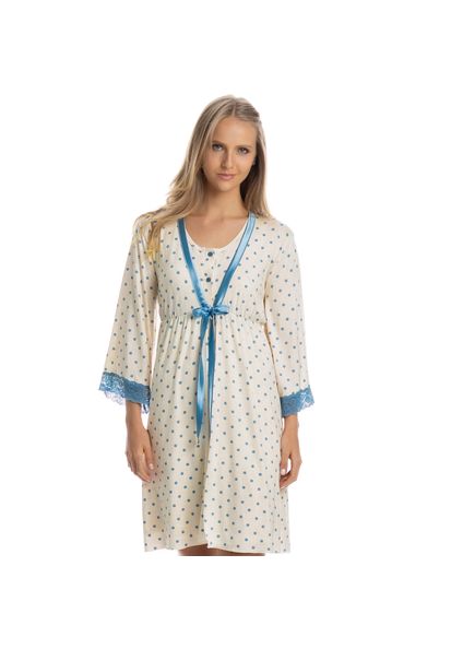 Robe Curto Feminino Maria Azul - Imagem 1