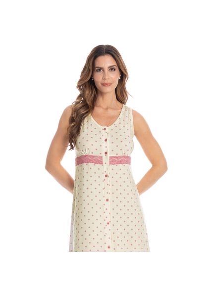Camisão Regata Abotoado Maria Rosa - Imagem 1