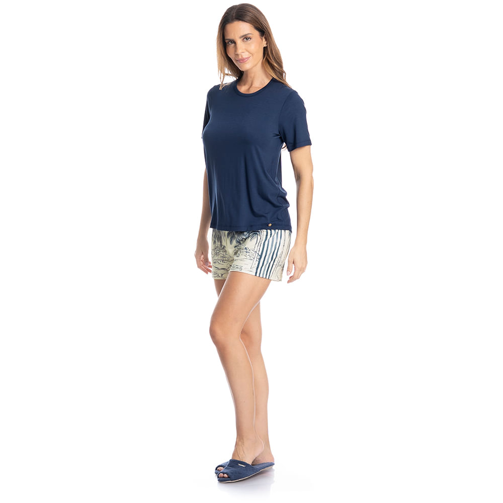 Pijama Feminino Curto Summer - Imagem 3 - Mobile