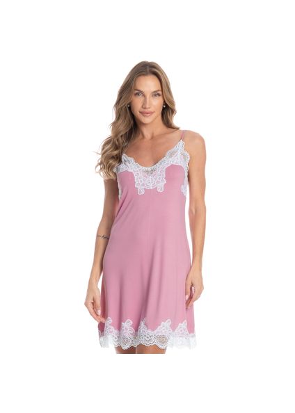 Camisola Curta Com Renda Paula Rosa - Imagem 1