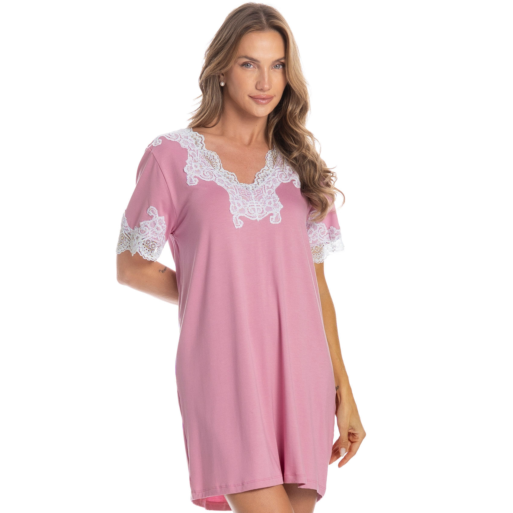 Camisão Curto Paula Rosa - Imagem 1