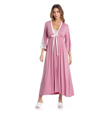 Robe Midi Com Renda Luna - Imagem 3 - Mobile