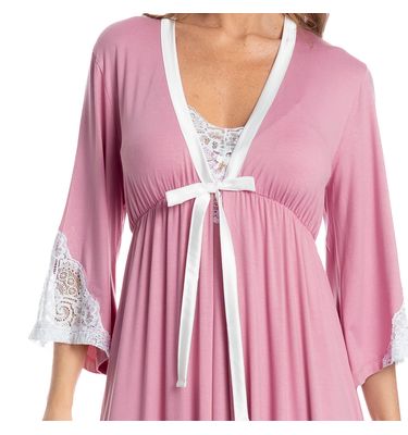 Robe Midi Com Renda Luna - Imagem 5 - Mobile