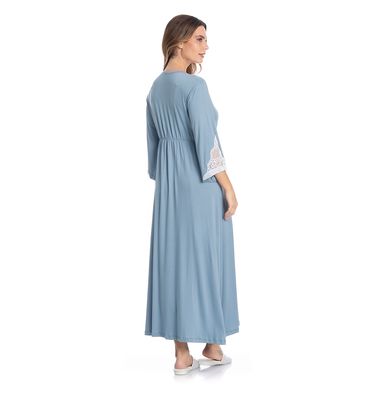 Robe Midi Com Renda Luna - Imagem 4 - Mobile