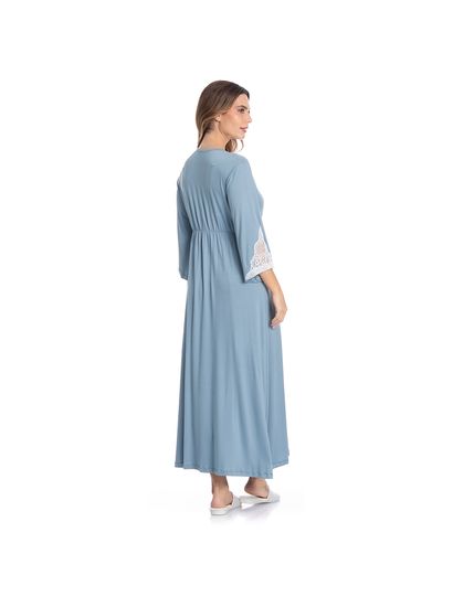 Robe Midi Com Renda Luna - Imagem 4 - Desktop
