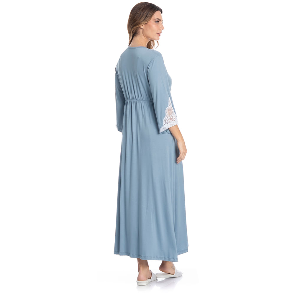 Robe Midi Com Renda Luna - Imagem 4 - Mobile