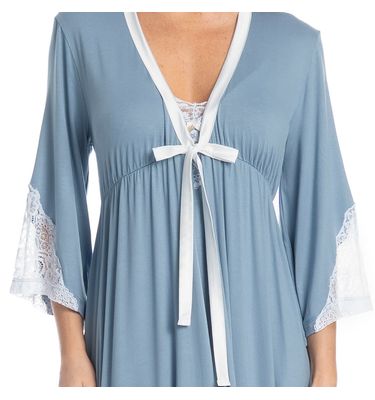Robe Midi Com Renda Luna - Imagem 5 - Mobile