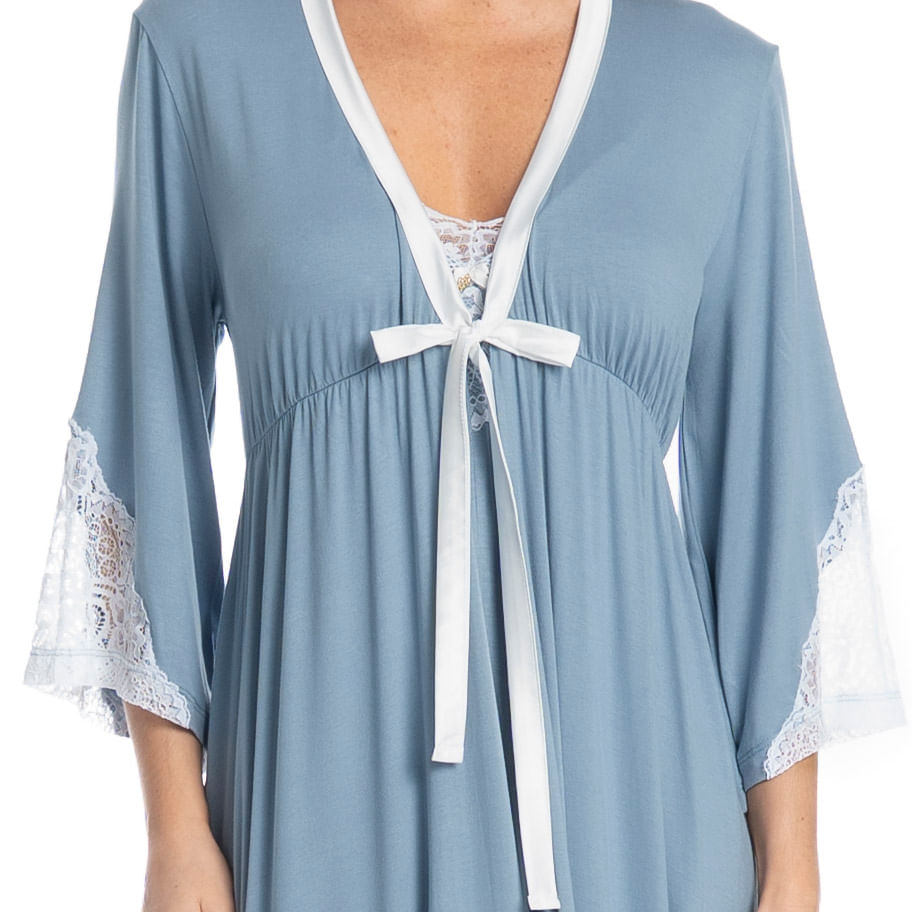 Robe Midi Com Renda Luna - Imagem 5 - Mobile