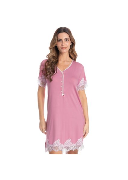 Camisão Regata Com Abertura Luna Rosa - Imagem 1