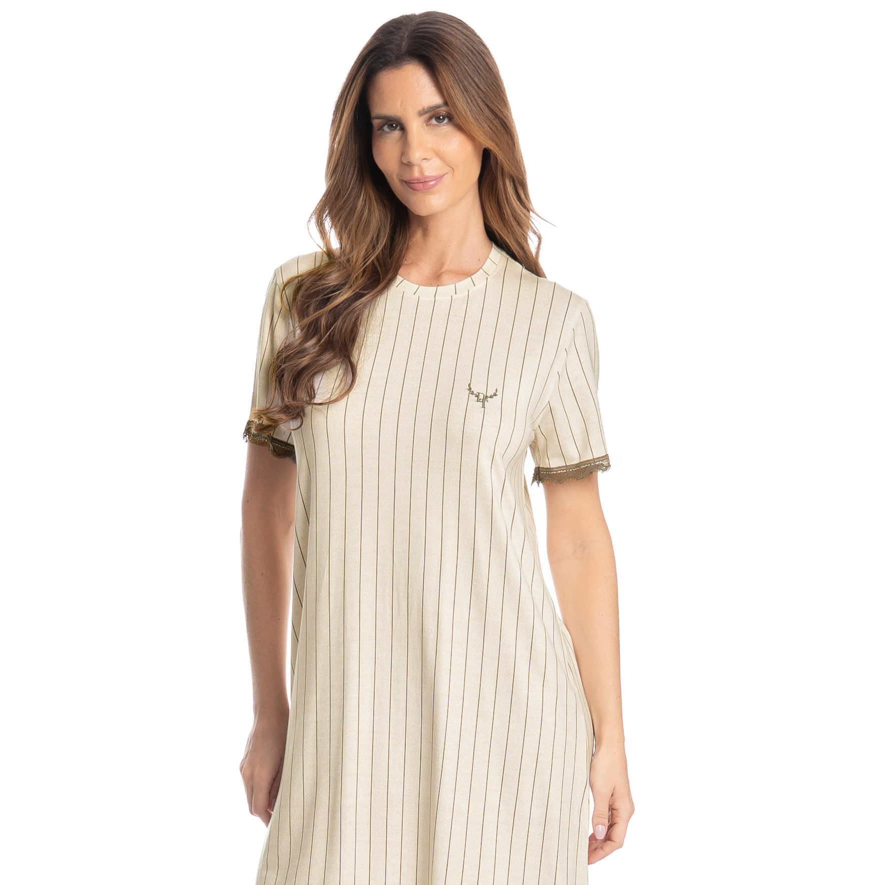 Camisão Médio Caroline Verde - Imagem 1