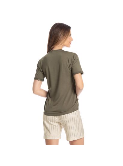 Pijama Feminino Curto Shortão Caroline - Imagem 2 - Desktop