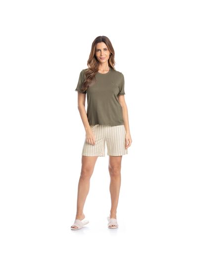 Pijama Feminino Curto Shortão Caroline - Imagem 3 - Desktop
