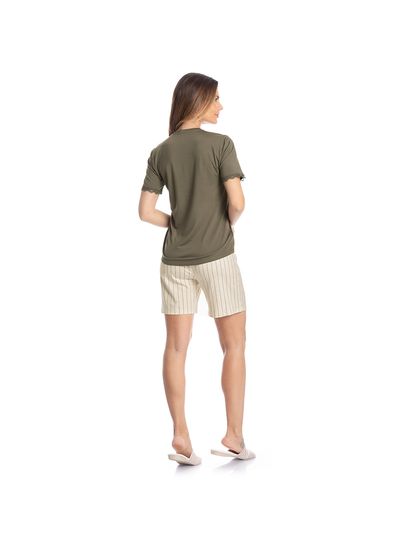 Pijama Feminino Curto Shortão Caroline - Imagem 4 - Desktop