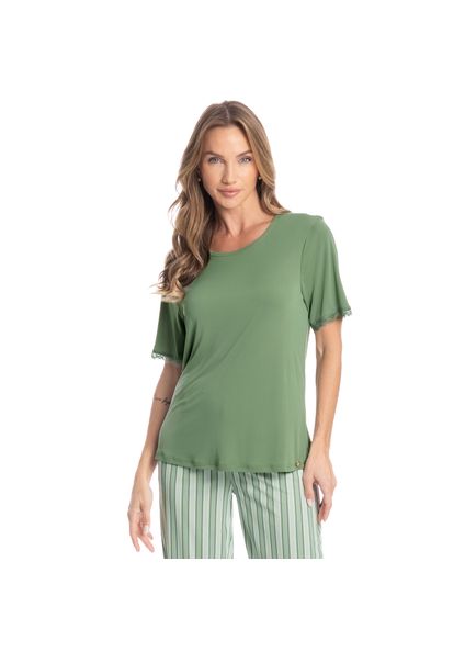 Pijama Feminino Pescador Pati Verde - Imagem 1