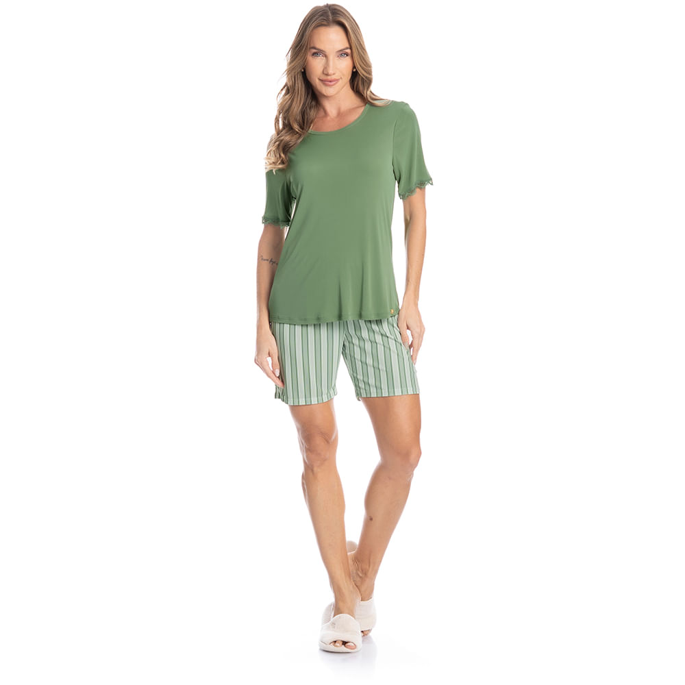 Pijama Feminino Shortão Pati - Imagem 3 - Mobile