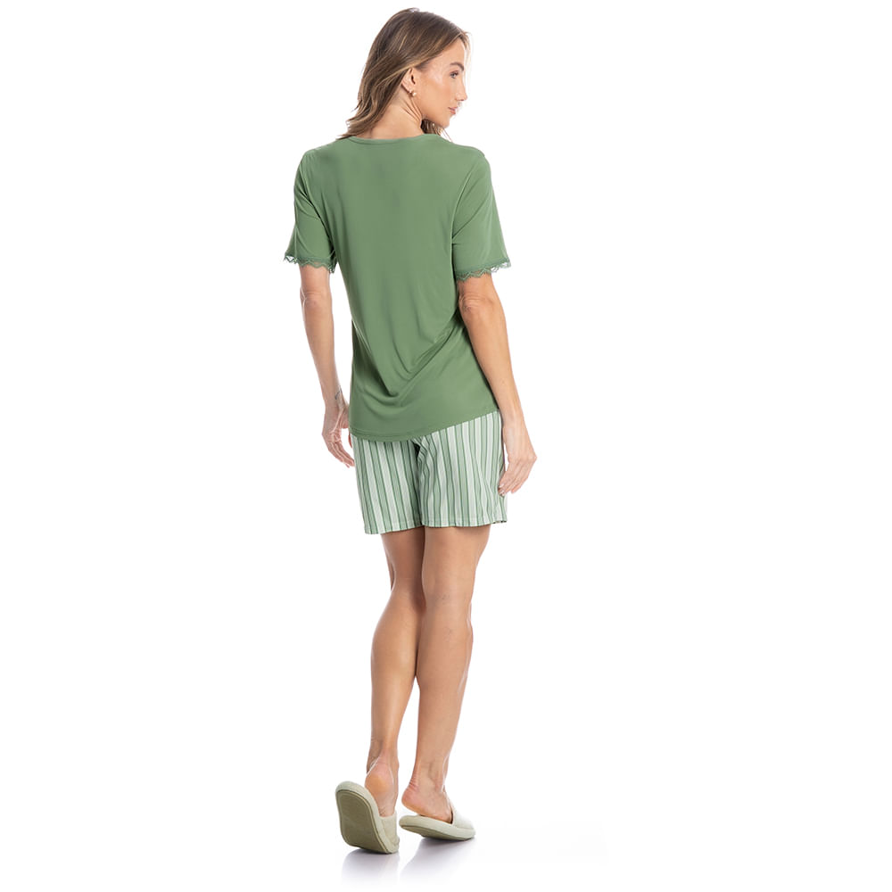 Pijama Feminino Shortão Pati - Imagem 4 - Mobile