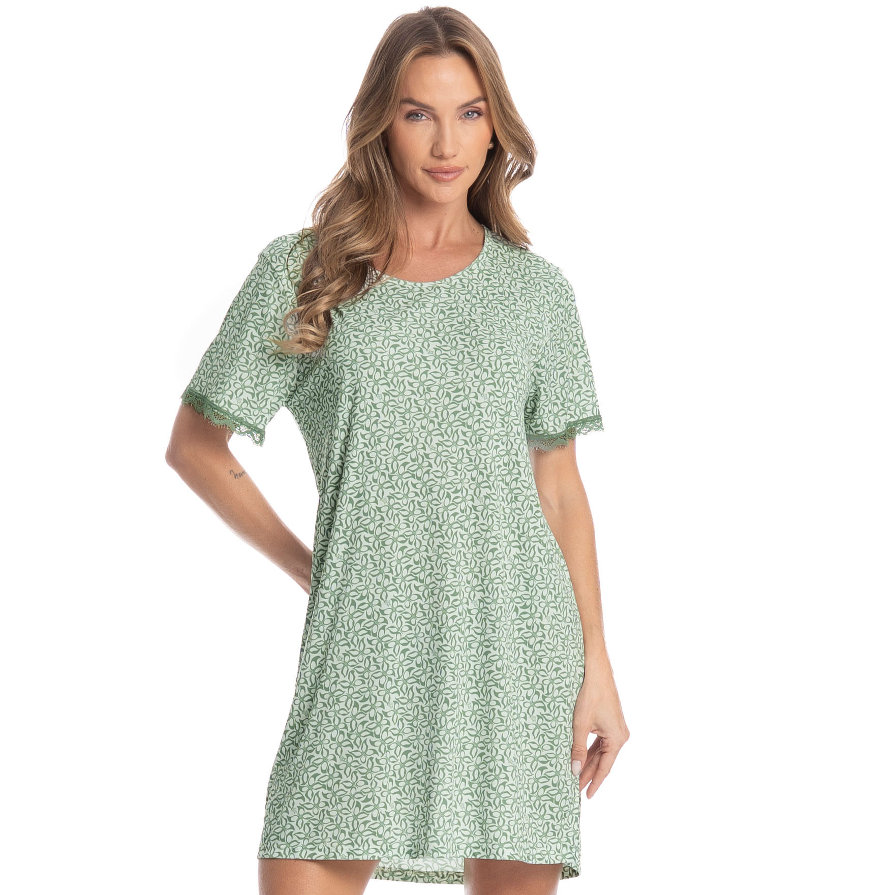 Camisão Curto Pati Verde - Imagem 1