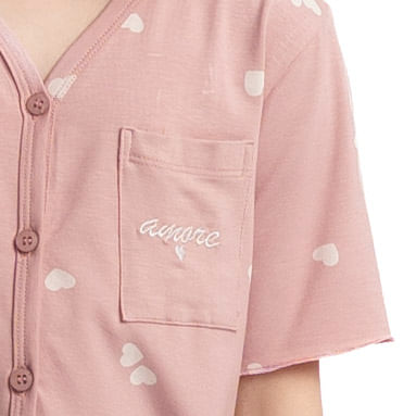 Pijama Infantil Curto Americano Amore - Imagem 5 - Mobile