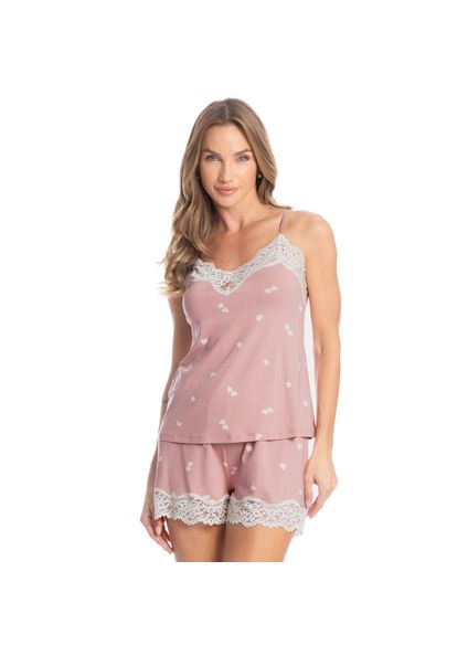 Short Doll Com Renda Amore Rosa-3 - Imagem 1