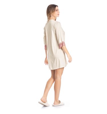 Camisão Curto Abotoado Laura - Imagem 4 - Mobile