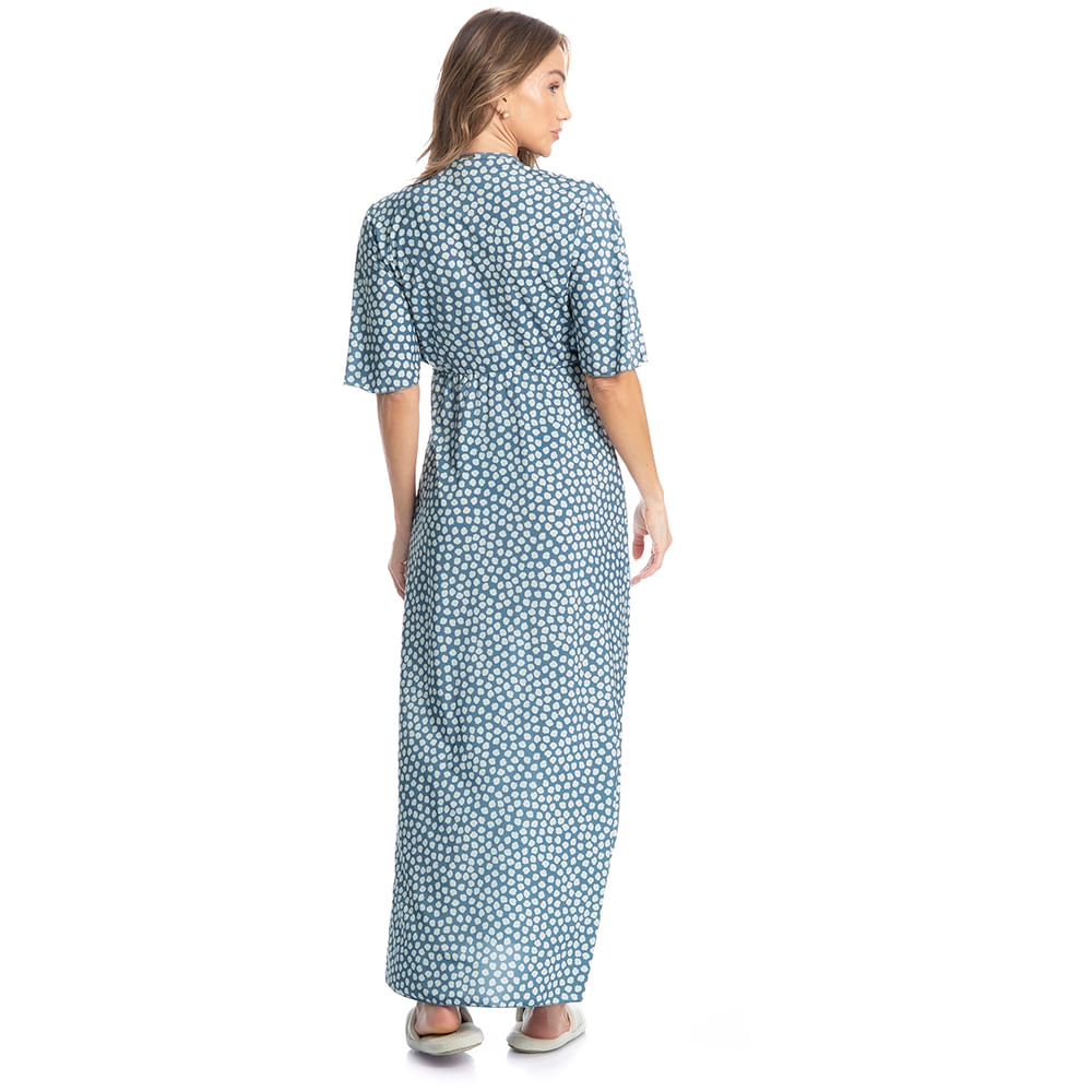 Kaftan Feminino Longo Oceano - Imagem 4 - Mobile