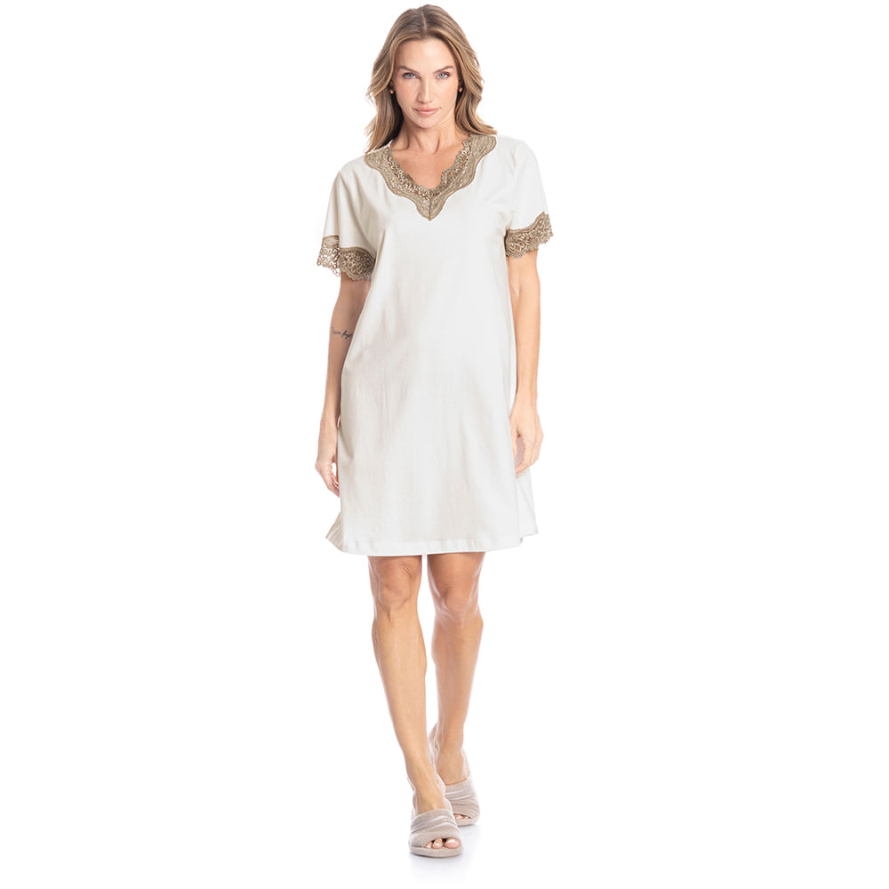 Camisão Com Renda Bela - Imagem 3 - Mobile