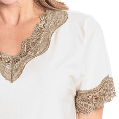 Camisão Com Renda Bela - Imagem 5 - Mobile