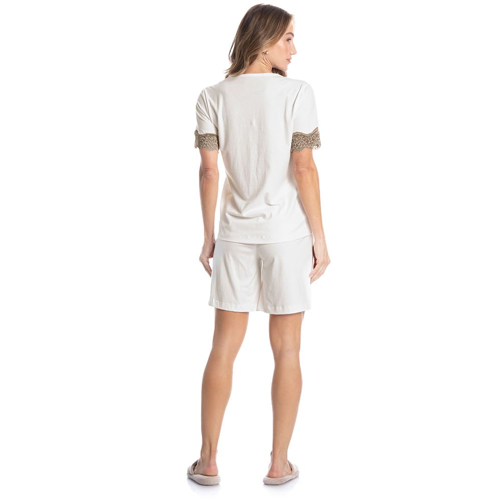 Pijama Feminino Shortão Bela - Imagem 4 - Mobile